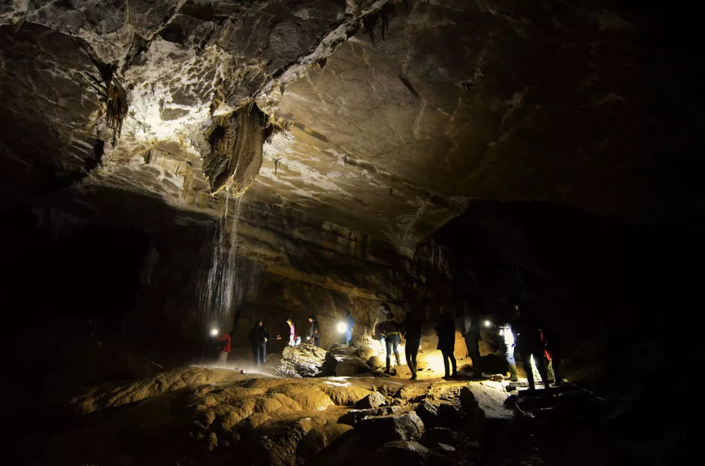 Höhle Kajakfahren Junggesellenabschied Slowenien